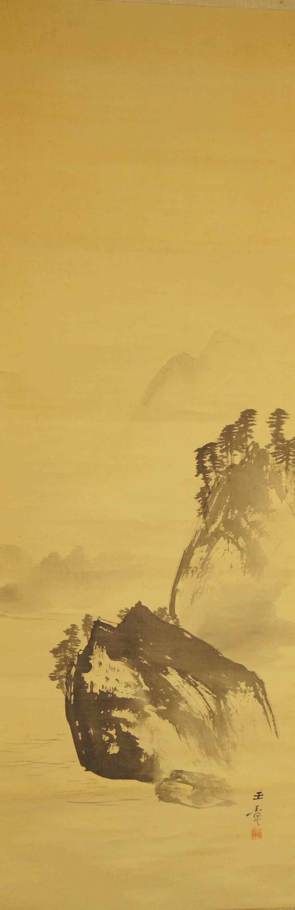 Landschaft von Kawabata Gyoku Gesamtmotiv ohne Rahmung