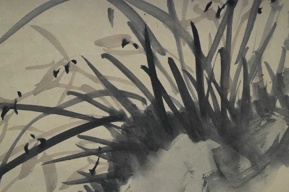 Bamboo Hanging Scroll Bamboo Motif Close-up 3