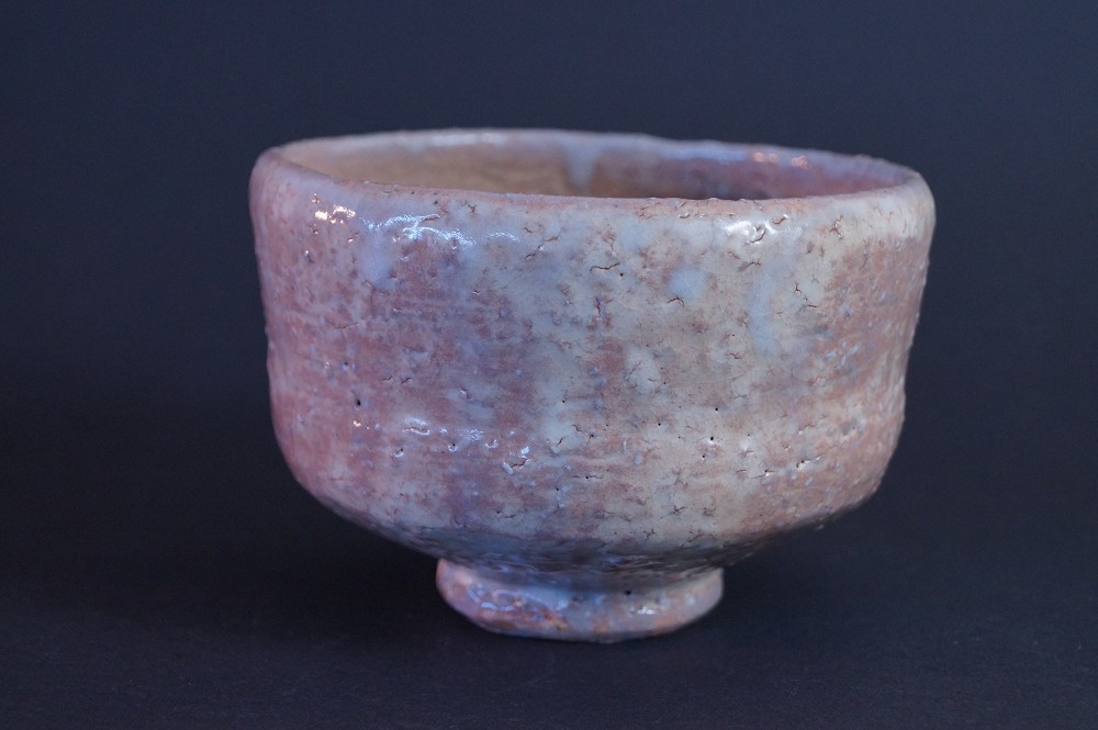 Hagi Tea Bowl Chawan by Koyo Hayashi Front View
