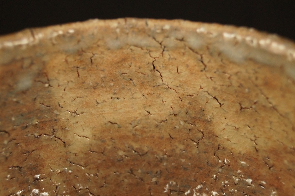 Crackle glaze with fine cracks glaze close-up 1