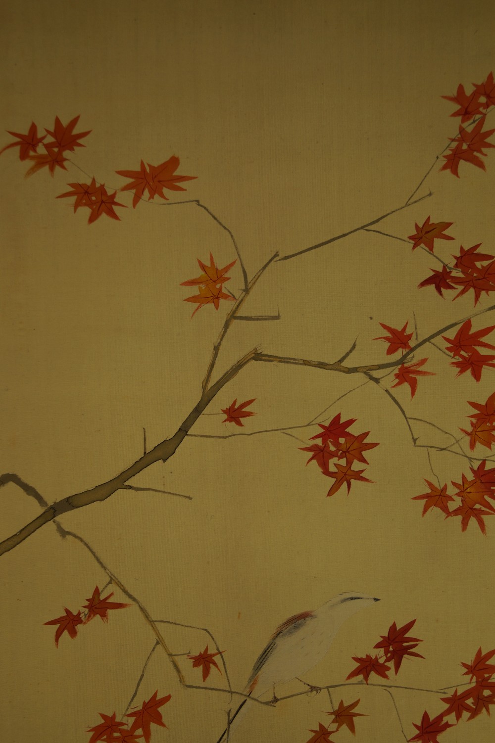 Bird on a Maple Branch Maple Motif Close-Up 1
