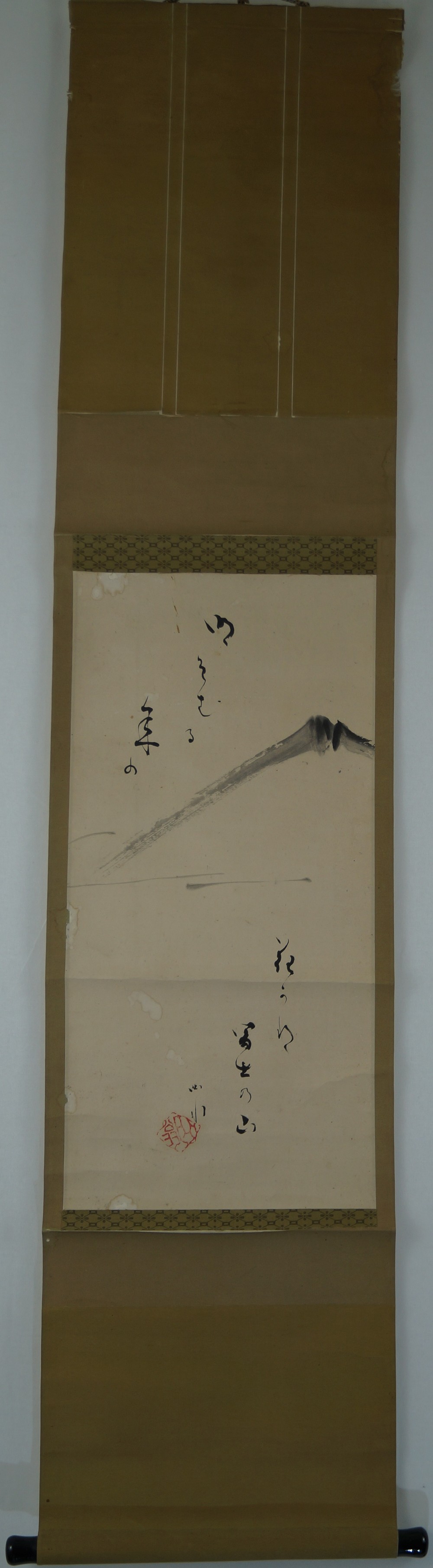 Kakemono Fuji Berg Gesamtansicht Rollbild