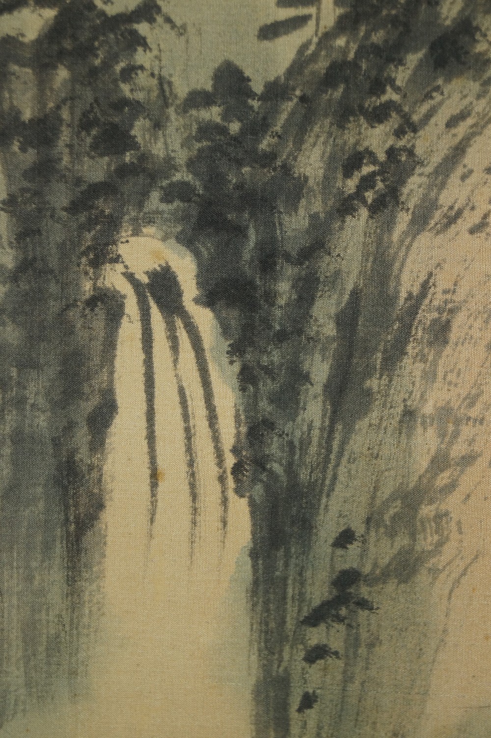 Landschaft Rollbild Wasserfall-Motiv Nahaufnahme