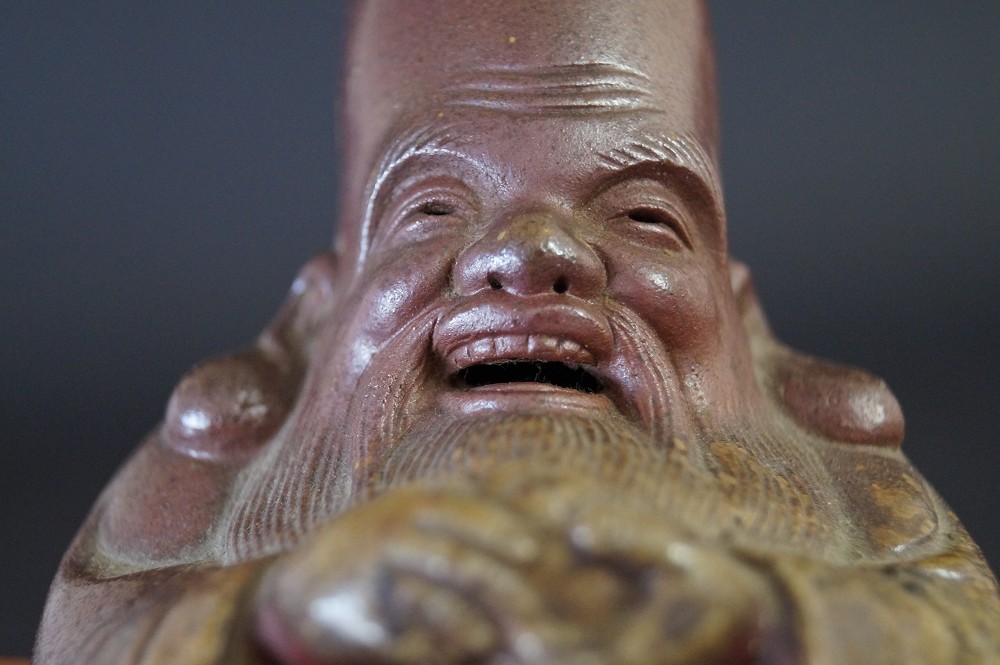 Fukurokuju Figure Face Close-Up 2