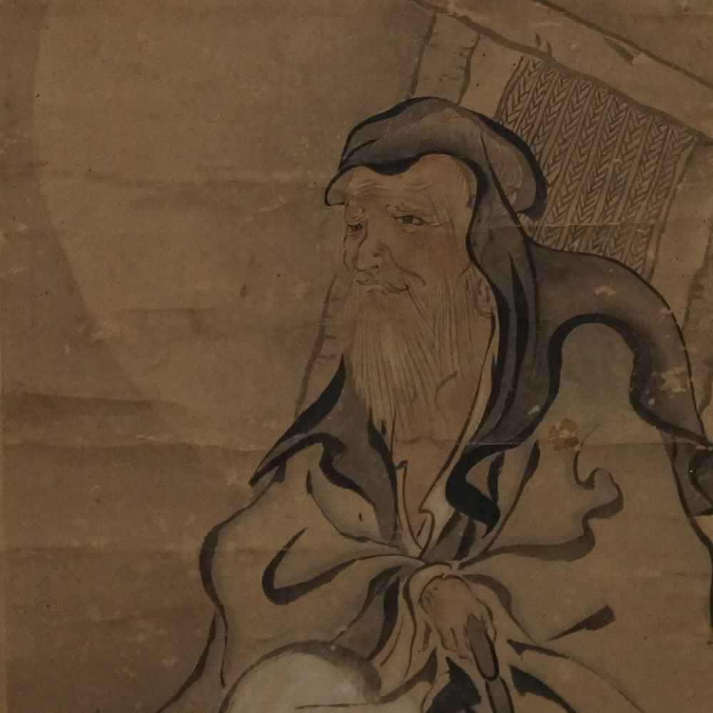 The Wise Man in Moonlight Kakejiku Motif Close-Up Preview