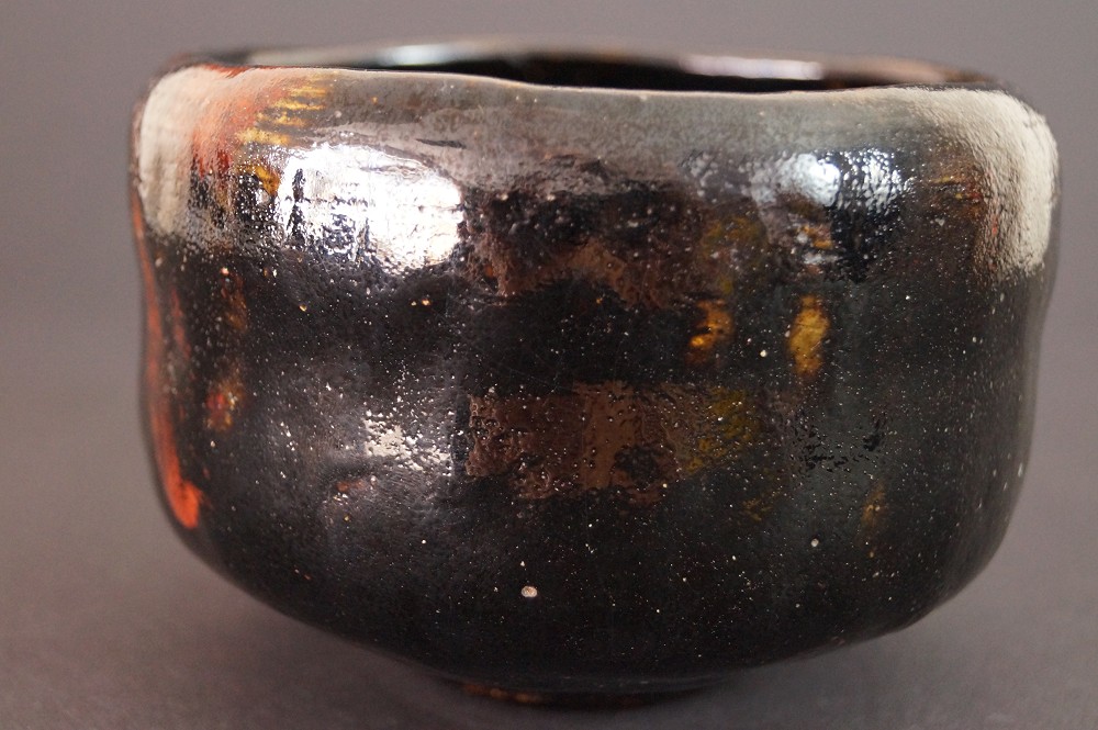 Kuroraku Chawan from Kyoto Side View 3