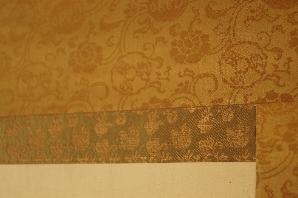 Soga Brothers kakemono mounting detail