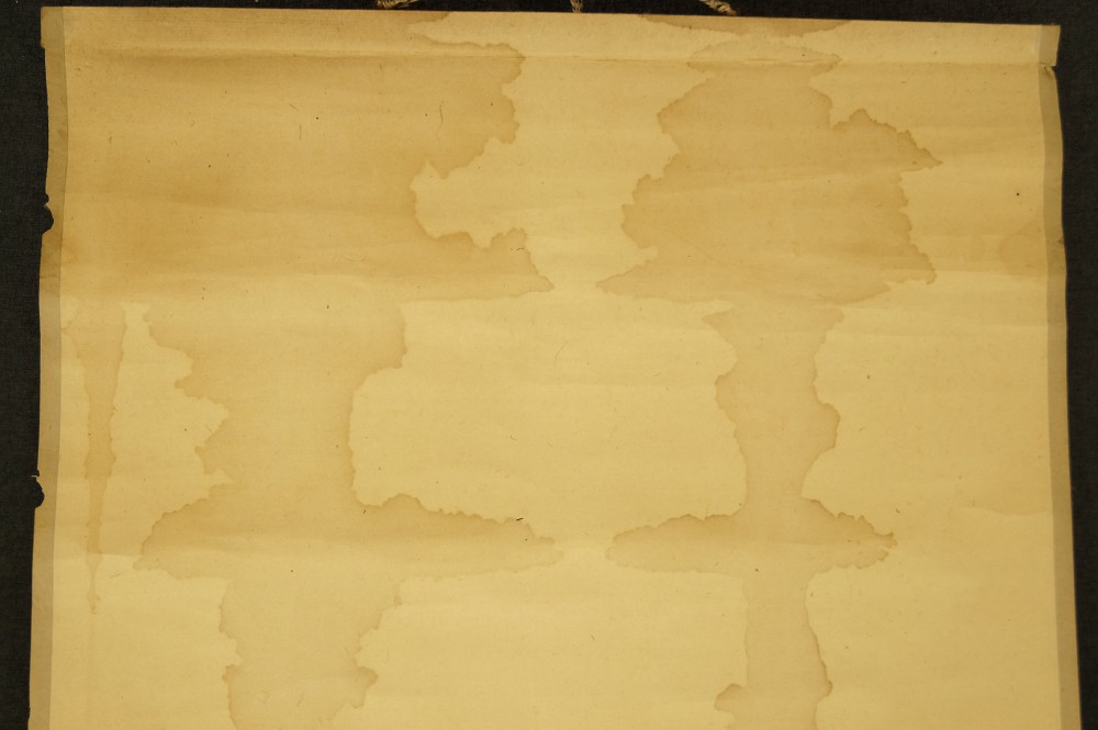 Kalligrafie Wasserschaden Nahaufnahme 1