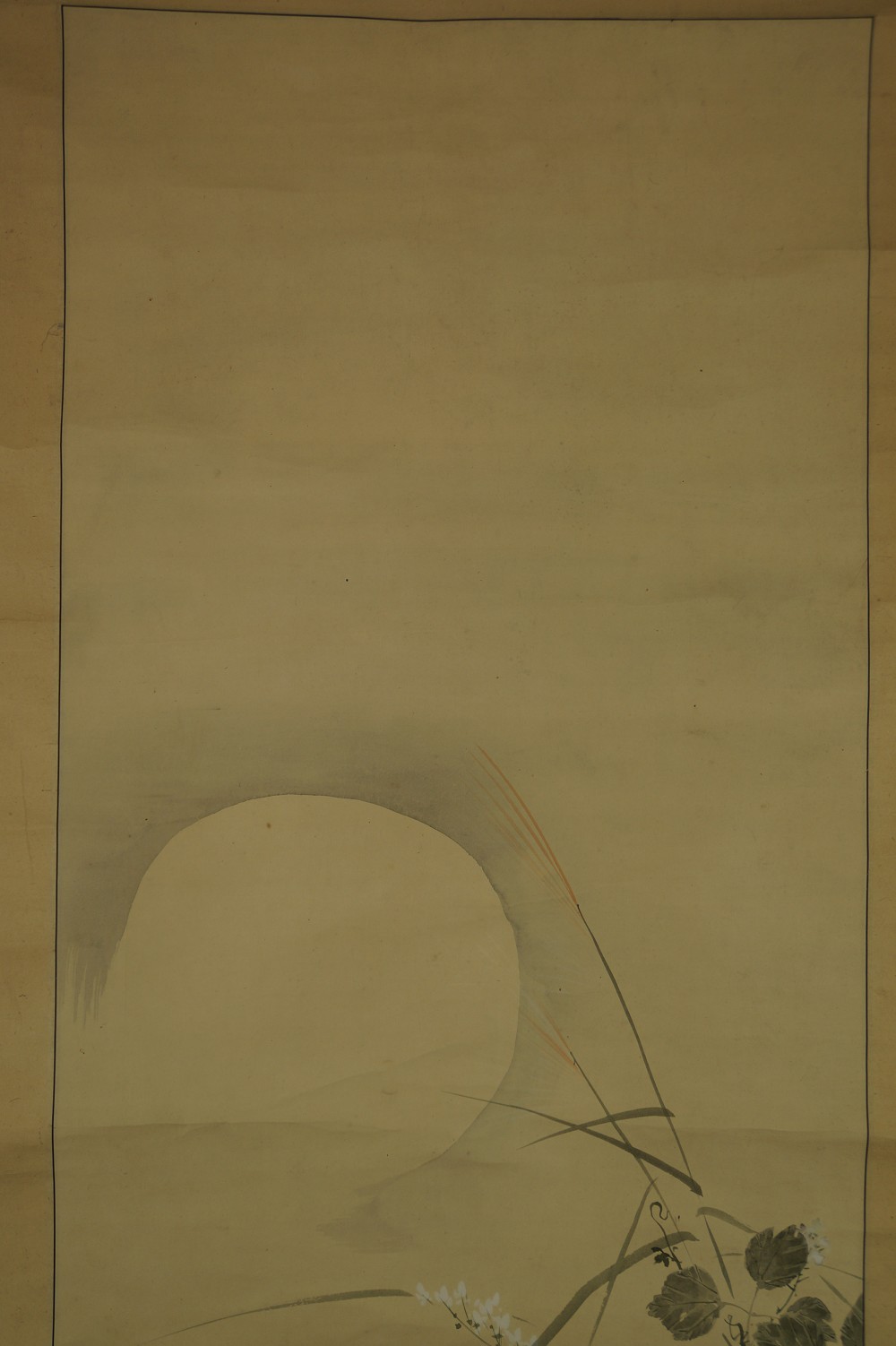 Graeser im Mondschein von Shodo Mond-Motiv Nahaufnahme