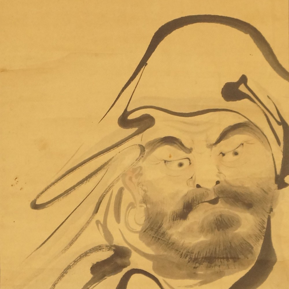 Bodhidharma Kakemono Motif Close-Up Preview