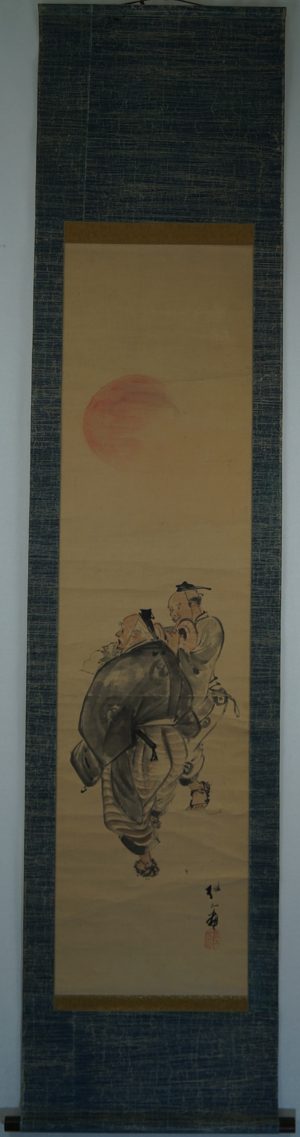 Kakemono Rising Sun Full View Hanging Scroll