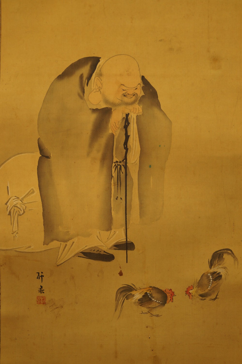 Hotei Kakemono Hotei Motif Close-Up 1