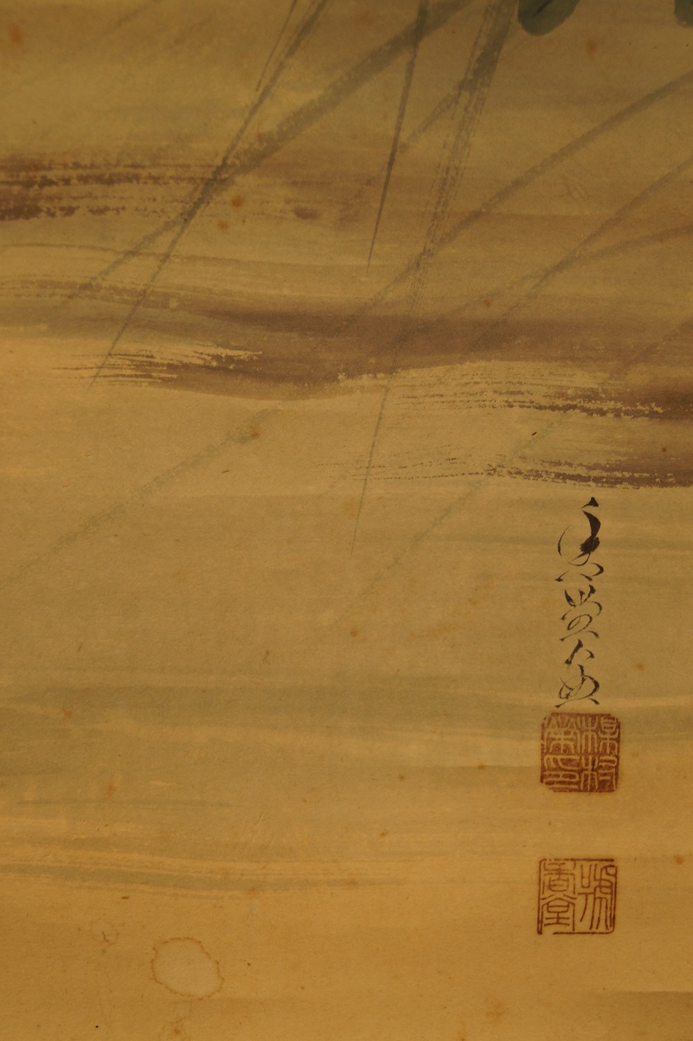 Raccoon Dog Signature and Seal Close-Up