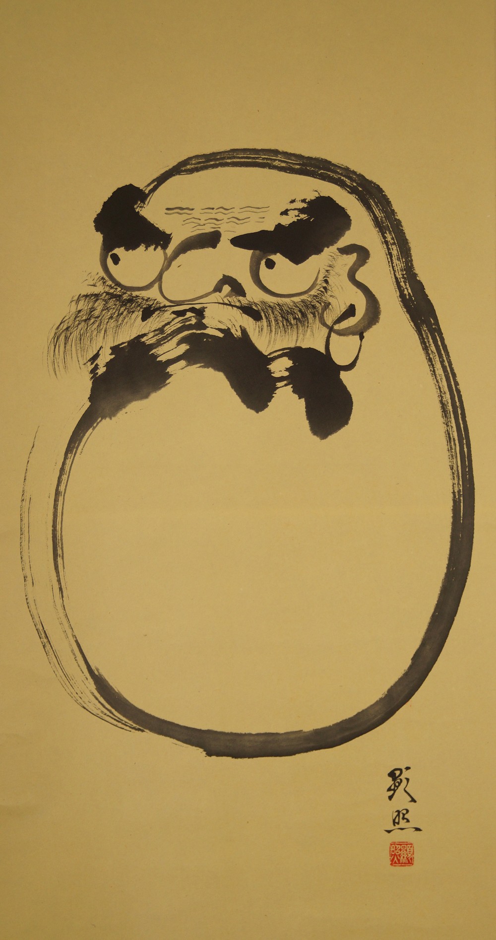 Bodhidharma (Daruma) Gesamtmotiv ohne Rahmung