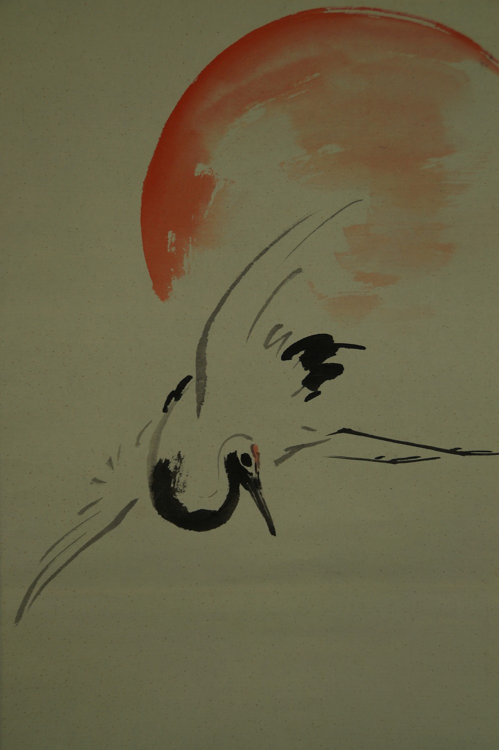 Crane in Flight by Niwa Gyokuni Crane Motif Close-Up