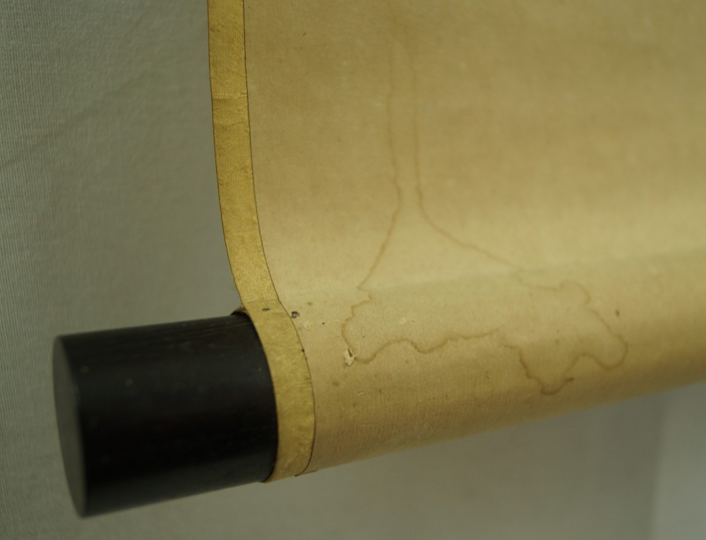 Bamboo Hanging Scroll Roller Detail