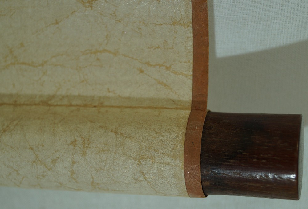 Plum tree scroll detail