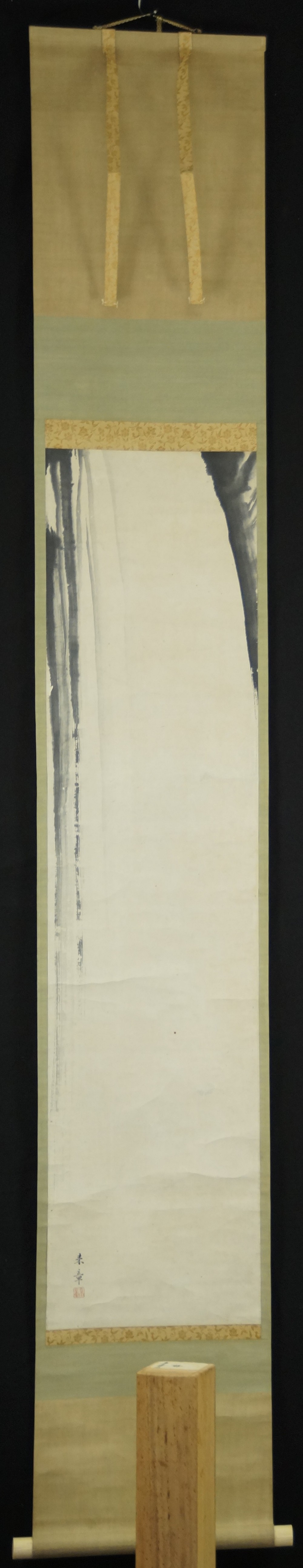Wasserfall von Nakajima Raiaki Gesamtansicht Rollbild