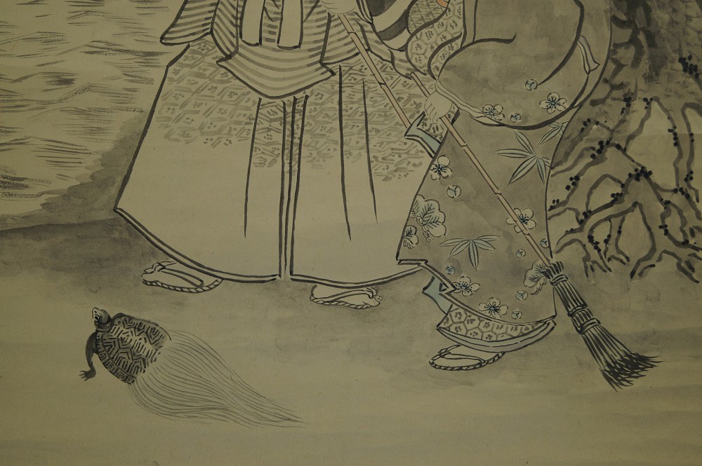 Takasago Legend Hanging Scroll Takasago Motif Close-Up 1