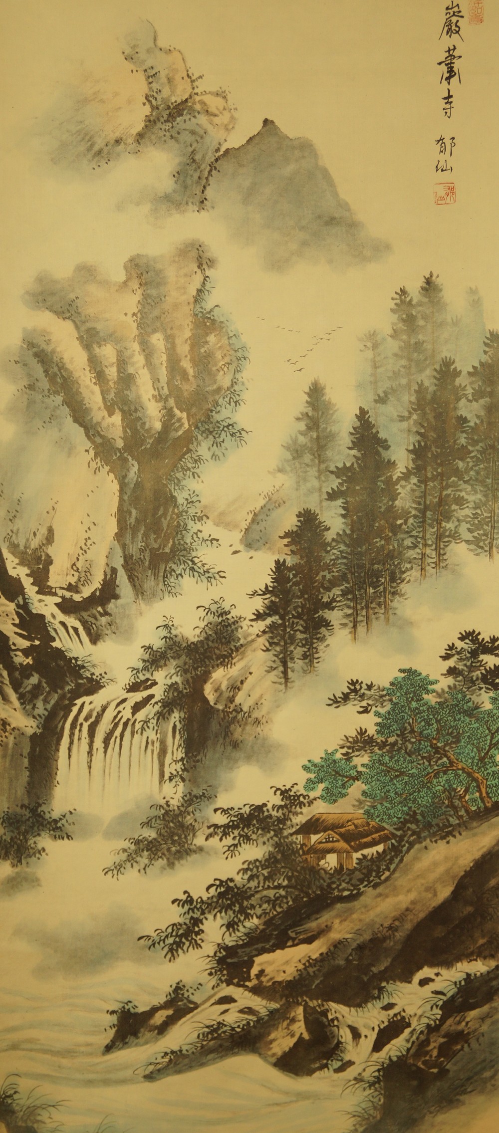 Landschafts Kakemono Gesamtmotiv ohne Rahmung