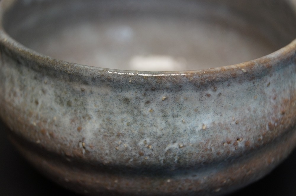 Tea Bowl Chawan Hagi Ware Glaze Close-Up