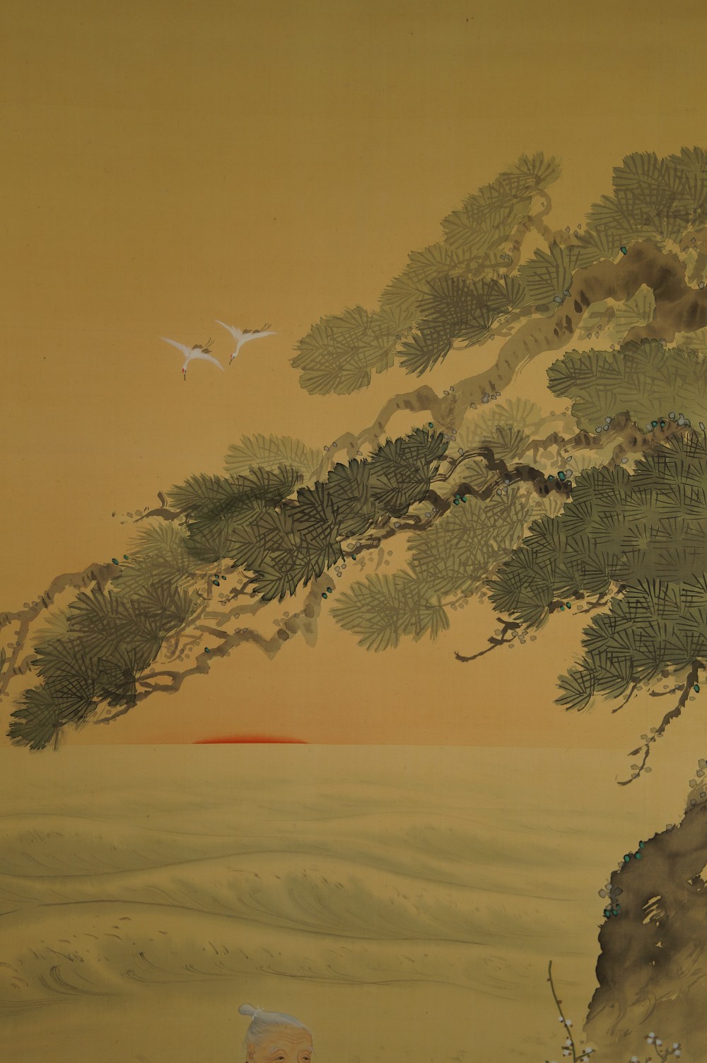 Kakemono Takasago Legend Sunrise Motif Close-Up