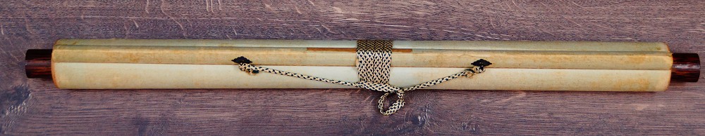 Under the Cherry Blossom Rain Hanging Scroll by Sokan Rolled Up