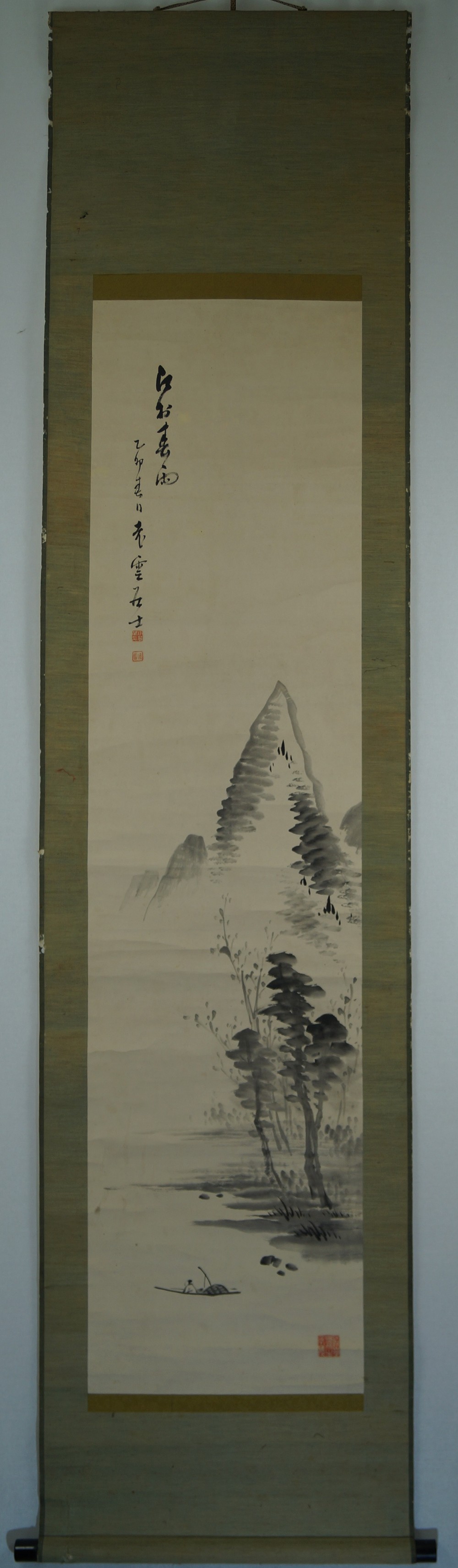 Kakemono Landschaft Gesamtansicht Rollbild