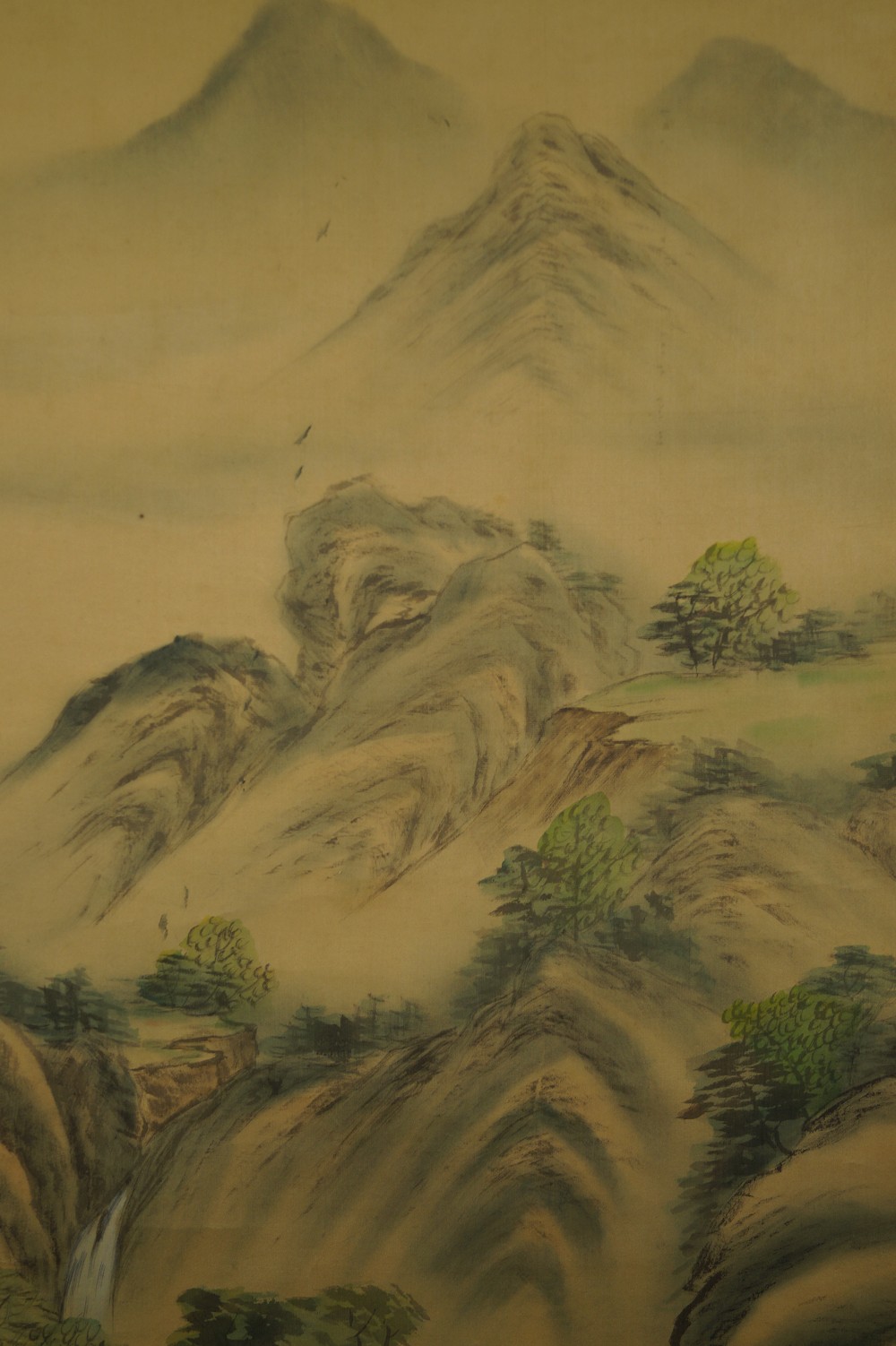 Landschaft Rollbild Berg-Motiv Nahaufnahme 1