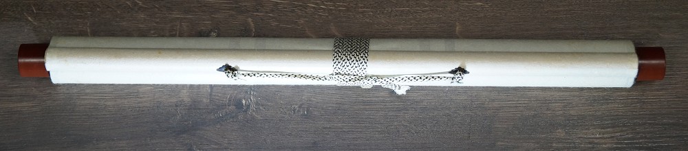 Kalligrafie Zusammengerollt