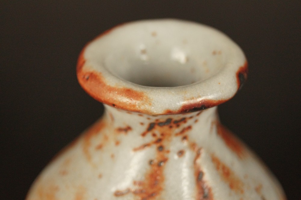Spout and neck of the sake flask Neck View Close-Up