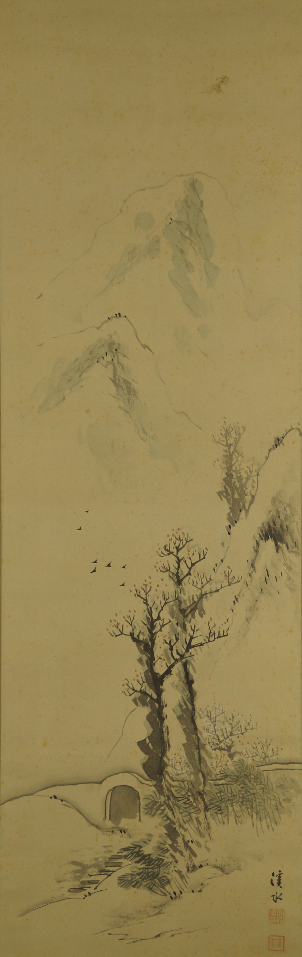 Winterliche Berglandschaft von Keisui Gesamtmotiv ohne Rahmung