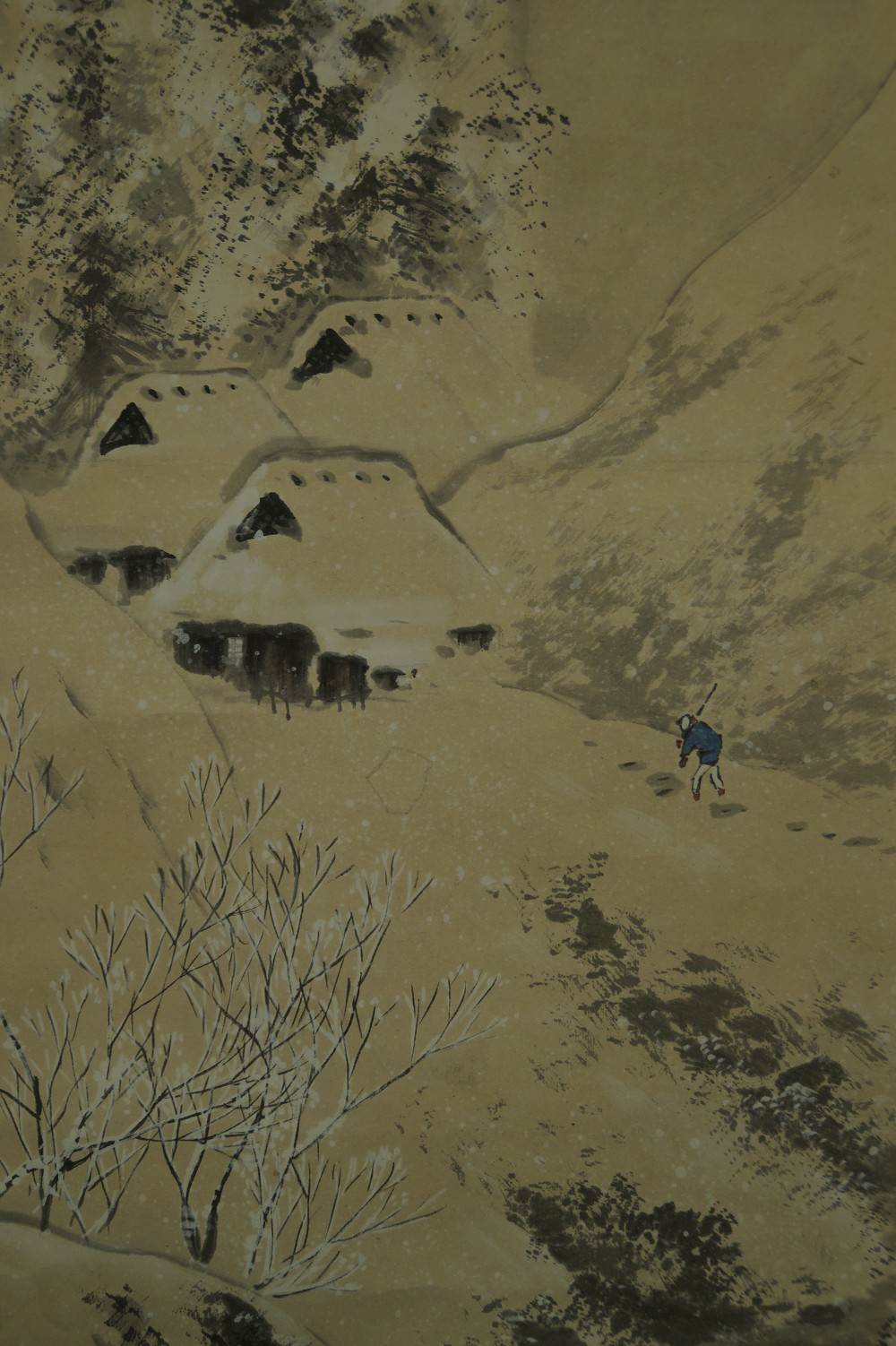 Winterlandschaft von Matsumado Imai Dorfmotiv Nahaufnahme