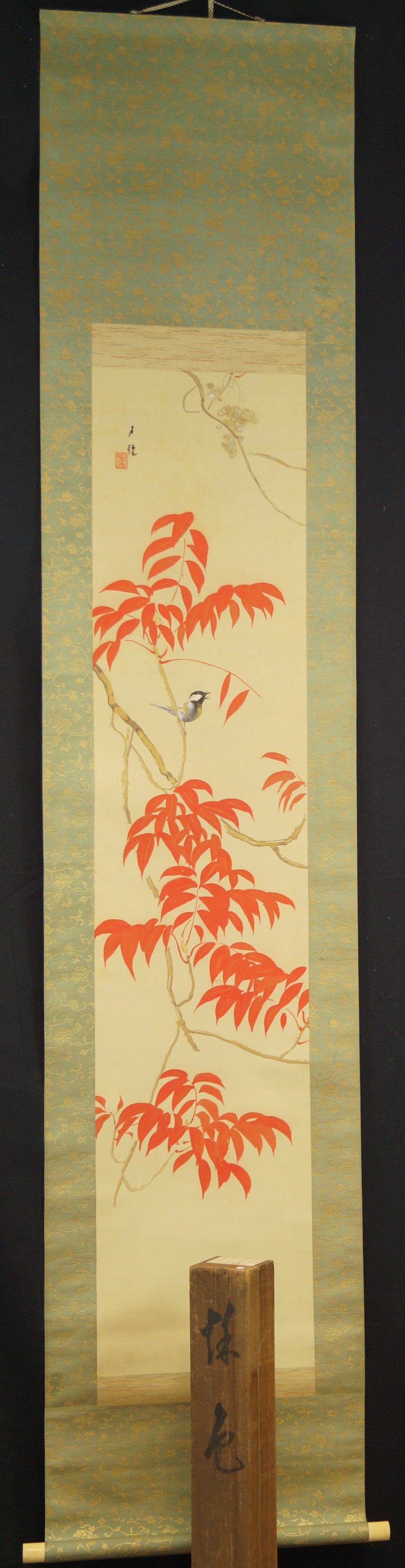 Autumn Hanging Scroll by Hokage Higashihara Full View of Hanging Scroll