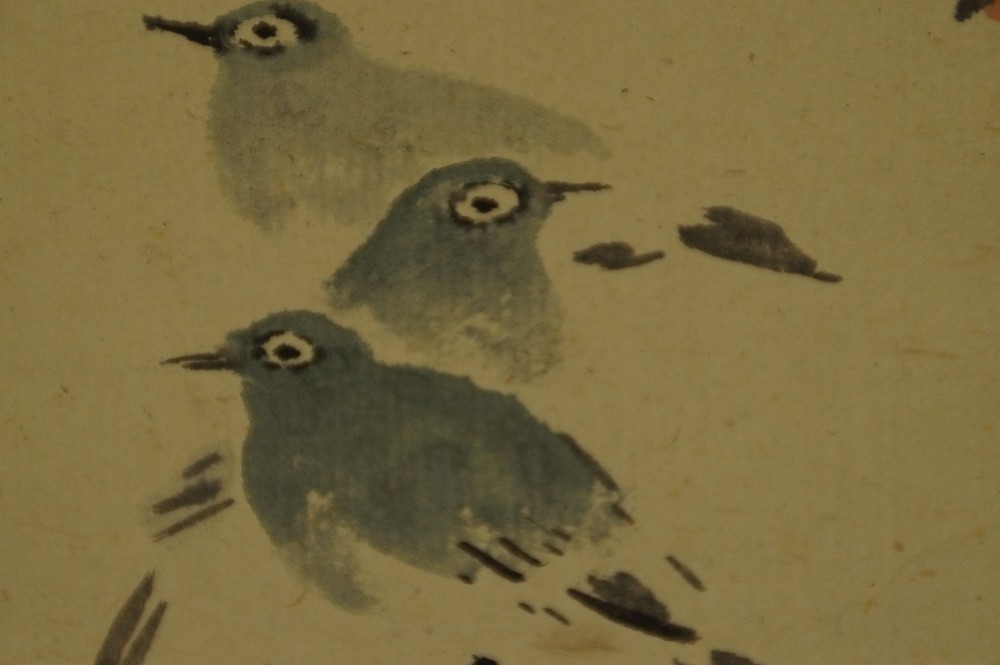 Autumn Song Bird Motif Close-Up 2
