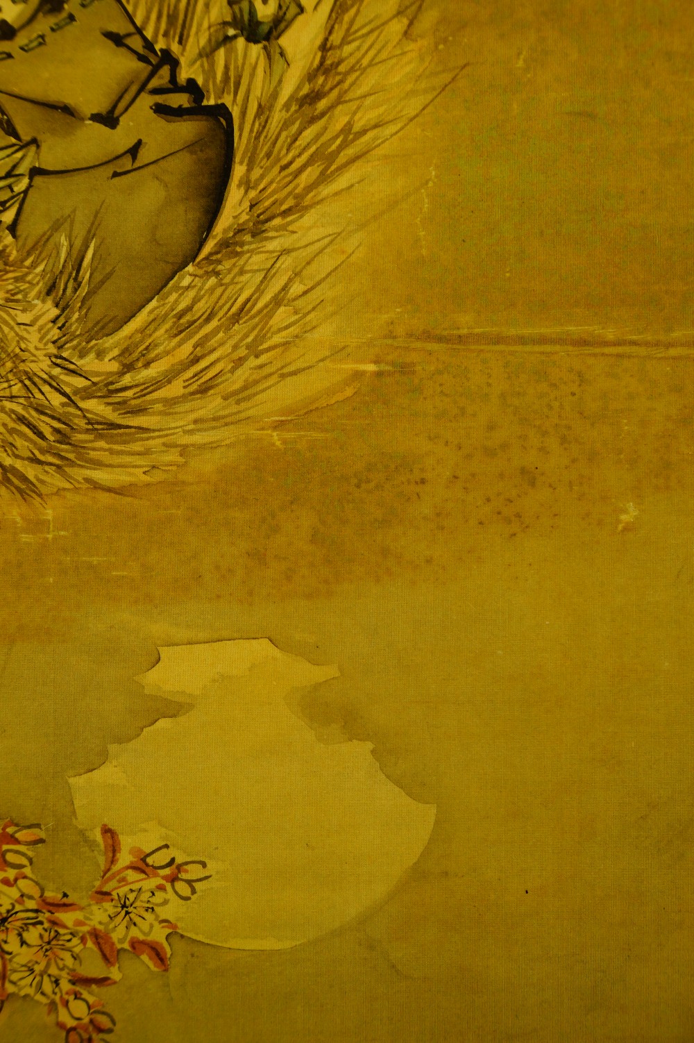 Nocturnal Robber Kakemono Landscape Close-Up