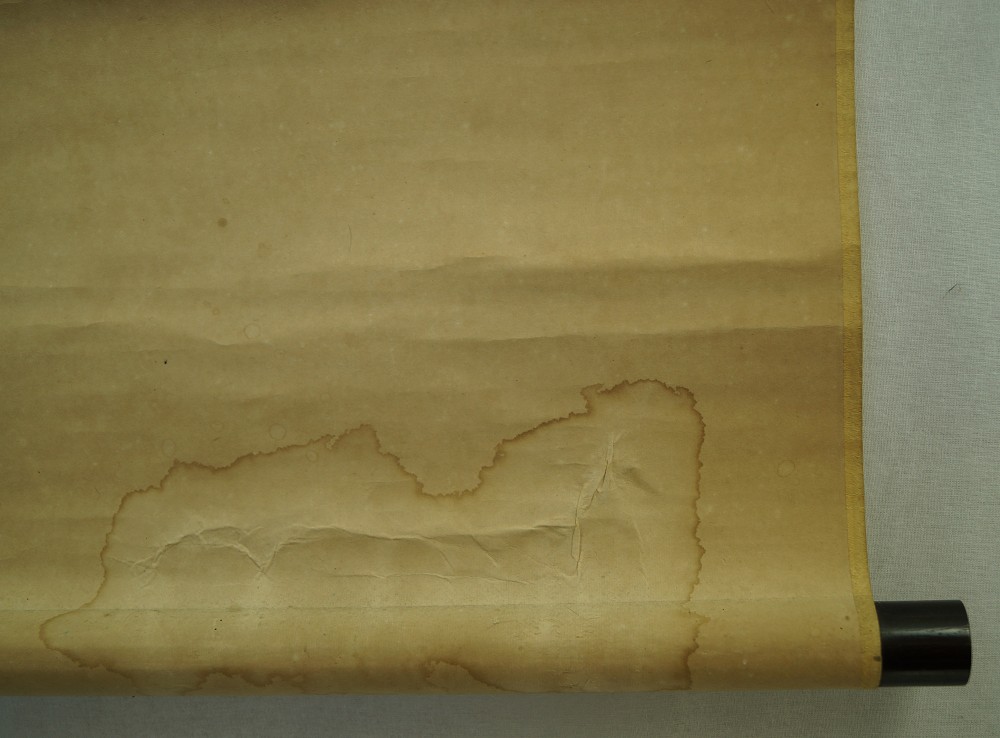 Bamboo Hanging Scroll Mounting Detail