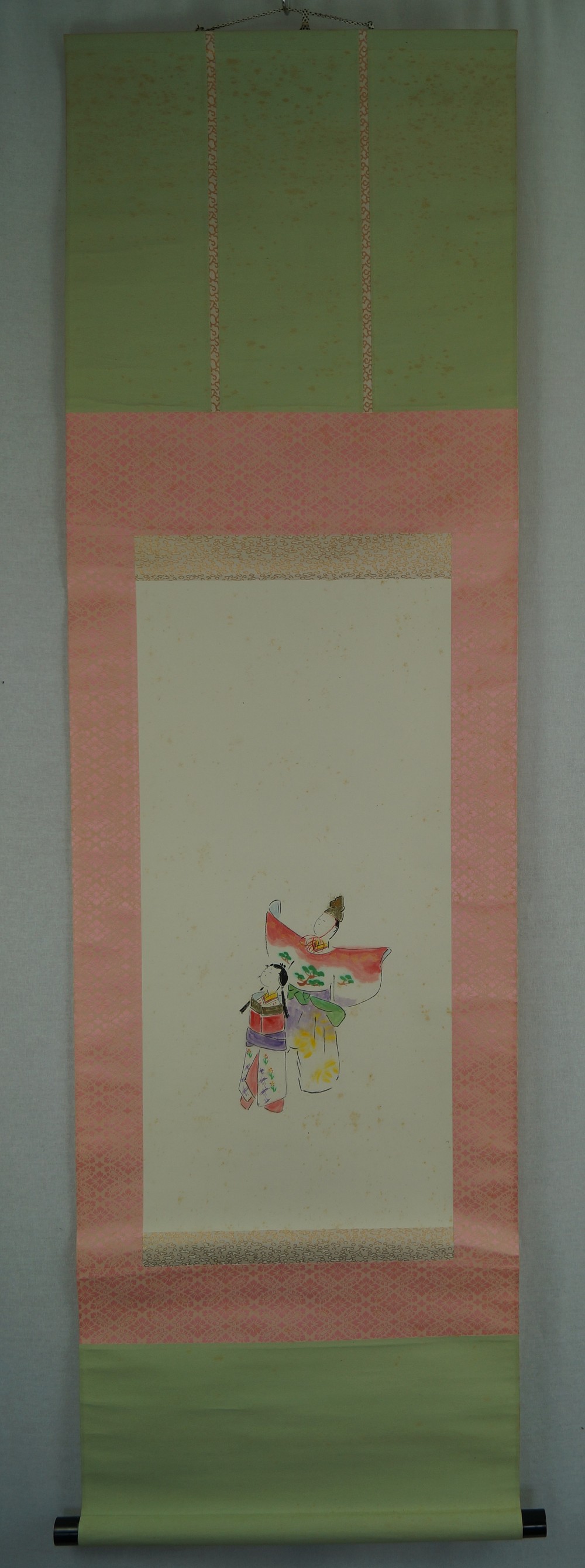 Hina dolls full view of hanging scroll