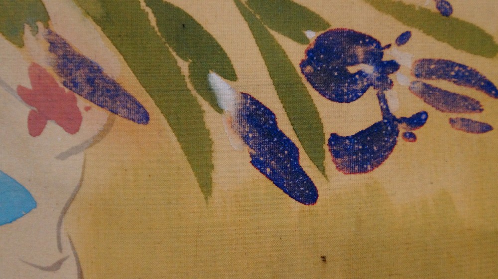 Flowers of Memory Kakemono by Murata Ikkei Flower Bouquet Motif Close-Up 2