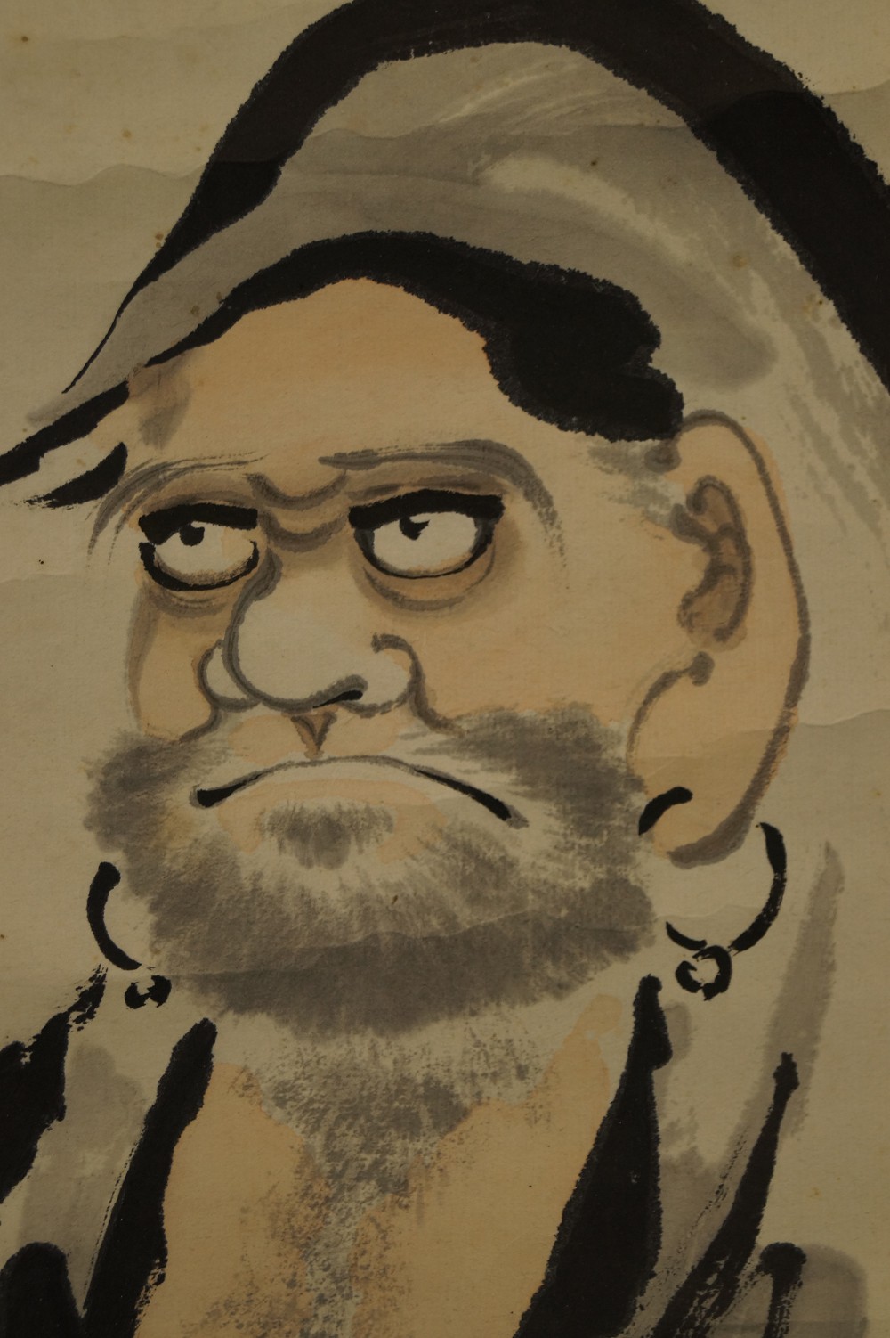 Bodhidharma Rollbild Motiv Nahaufnahme 2