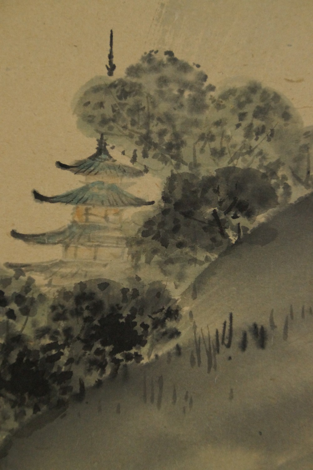 Einsame Pagode in den Bergen Pagode-Motiv Nahaufnahme 2
