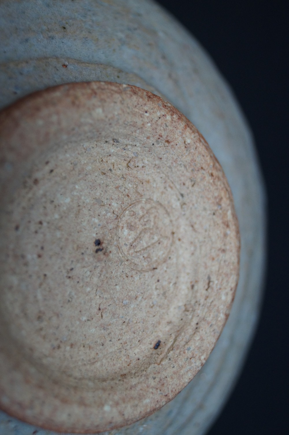 Tea Bowl Chawan Kyoto by Ryoji Nakamura Base Close-Up