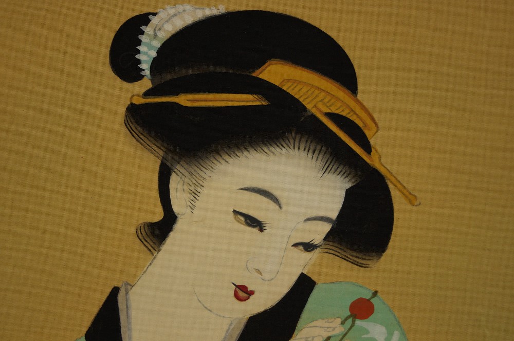 Beauty Hanging Scroll Motif Close-Up 1