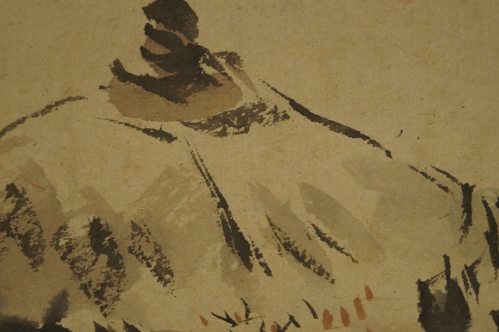 Brushwork Close-Up Mountain Peak