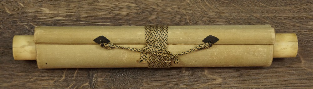 Zen Kalligrafie die Schnecke Kakemono zusammengerollt