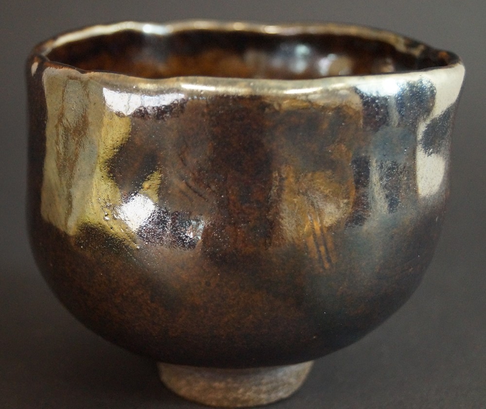 Chawan Made of Tanba Ware by Mitsuru Ichino Front View