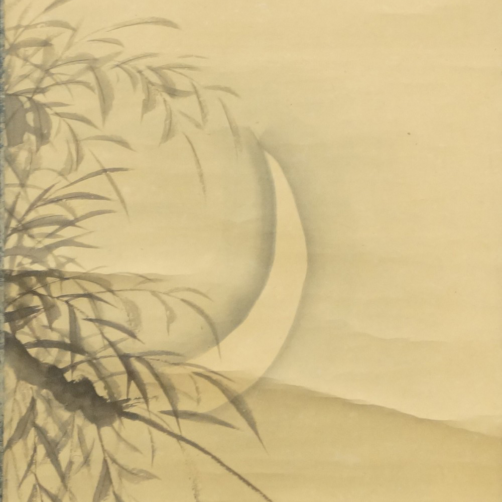Bats in moonlight motif close-up preview