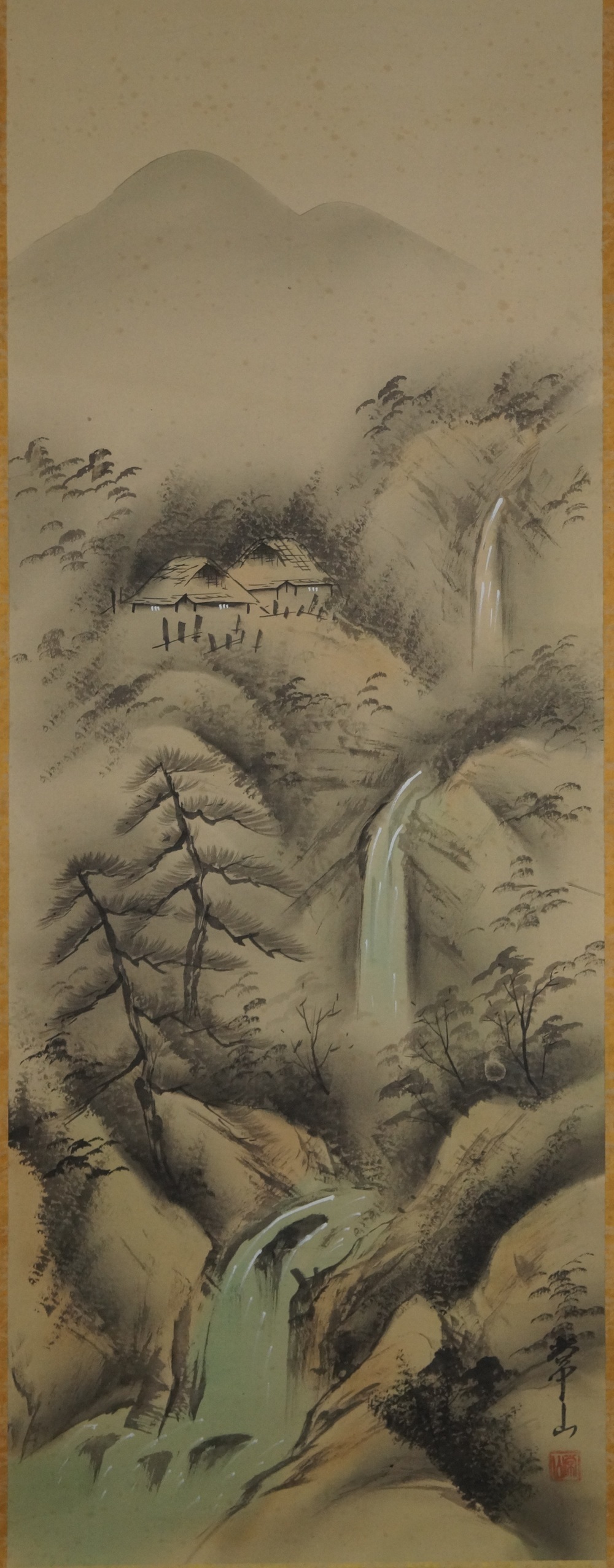 Kleiner Wasserfall - Japanisches Rollgemälde (Kakejiku)