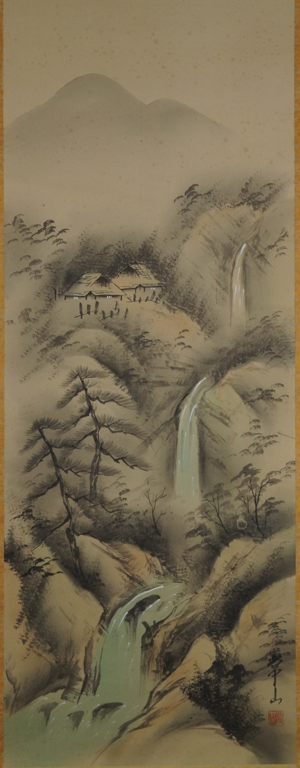 Kleiner Wasserfall Rollbild Gesamtmotiv ohne Rahmung