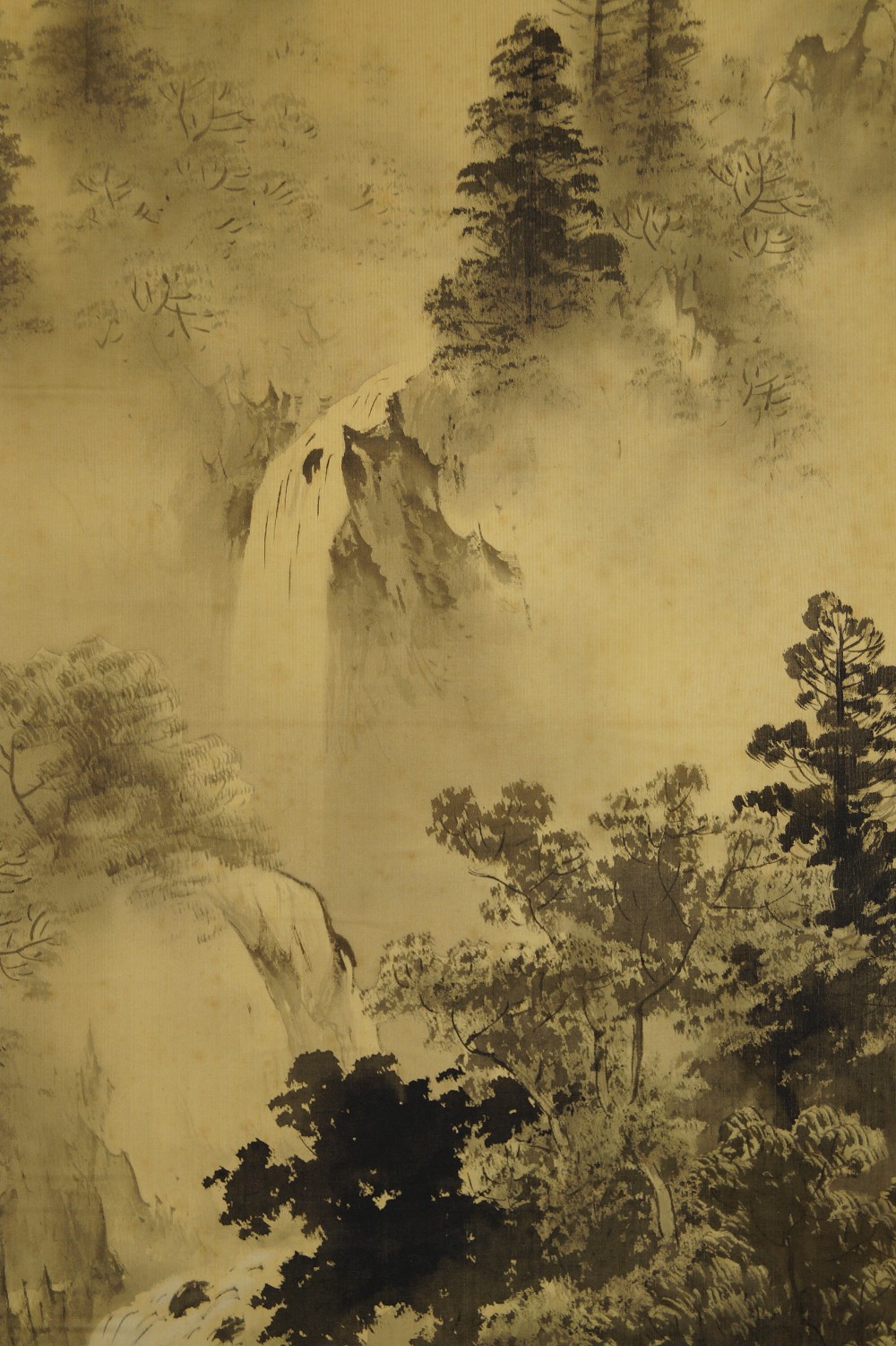 Landschaft Rollbild Wasserfall-Motiv Nahaufnahme 1